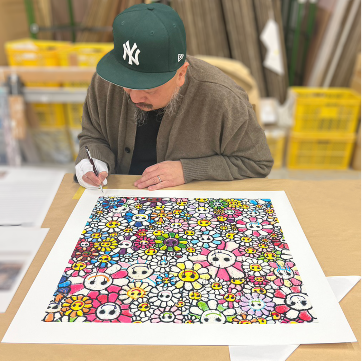 数々の賞を受賞 絵画 Homage to Takashi Murakami Flowers 3_P 絵画 ...