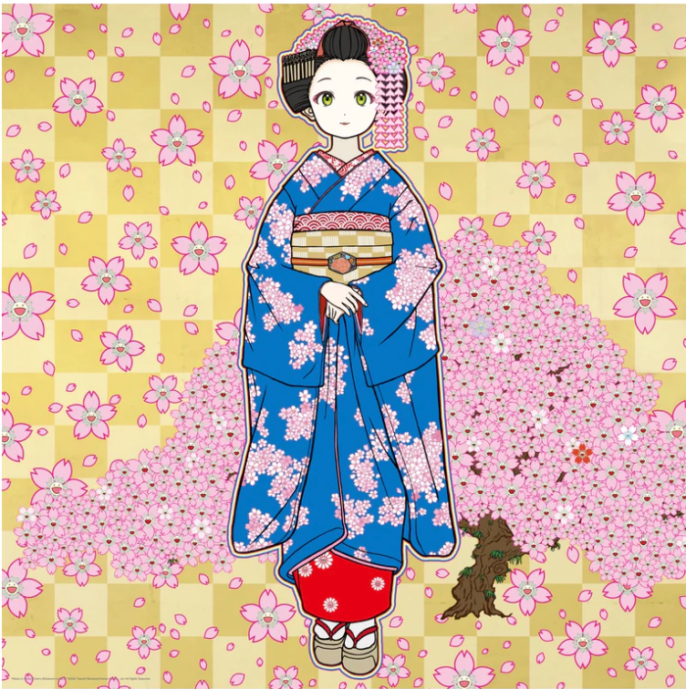 The Blossoming of Tradition: Takashi Murakami’s “Maiko in Springtime Kyoto” Prints Bring Japan’s Essence to Life