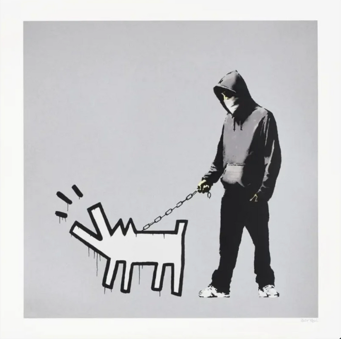 Banksy, Choose Your Weapon (Silver), 2010